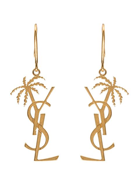 yves saint laurent ring vintage|ysl palm tree earrings.